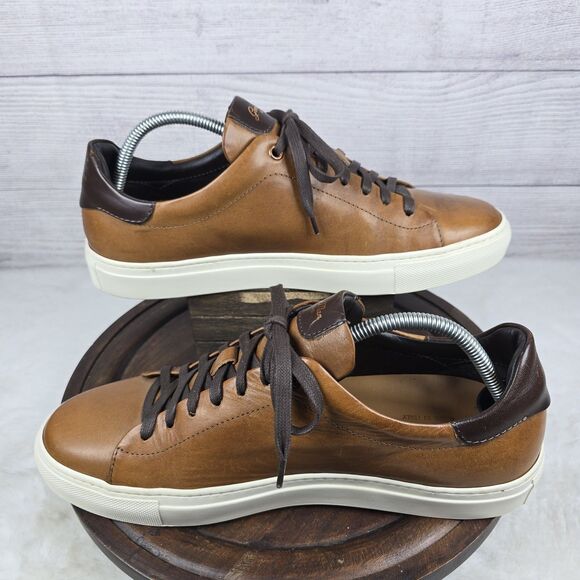 Good Man Brand Legend Brown Premium Leather Sneakers Sz 10.5 Made In Italy main image 10